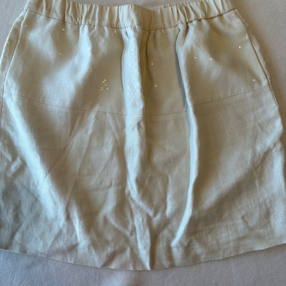 Brunello Cucinelli Soft Cream Mini Skirt